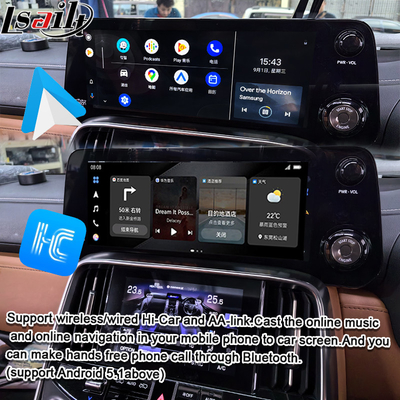 Interfaz de vídeo Android de Lsailt Qualcomm para Lexus LX600 LX500d RX ES NX 2021- Soporte para YouTube, NetFlix, CarPlay inalámbrico