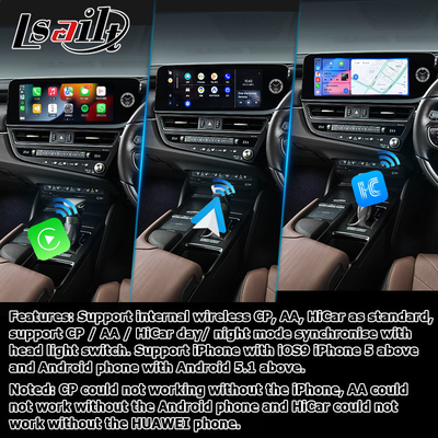 Lexus ES300h ES350 ES250 2023 Interfaz multimedia Android 13 basada en Qualcomm 6125