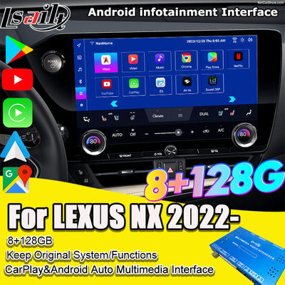 Interfaz de video de Lexus para Lexus NX260 NX350H LX RX ES Interfaz de infoentretenimiento incluido YouTube, NetFlix
