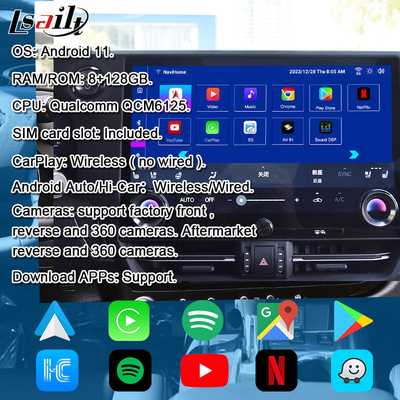 Interfaz de infoentretenimiento de Android pin a pin para Lexus GX550 2024 RX NX LX ES Incluye YouTube, NetFlix, Google Play, Waze