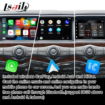 Lsailt 8+128G Android 13 Modulo de infoentretenimiento inteligente para Nissan Patrol Y62 2010-2020 Incluye CarPlay inalámbrico, NetFlix