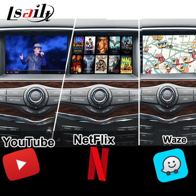 Lsailt 8+128G Android 13 Modulo de infoentretenimiento inteligente para Nissan Patrol Y62 2010-2020 Incluye CarPlay inalámbrico, NetFlix