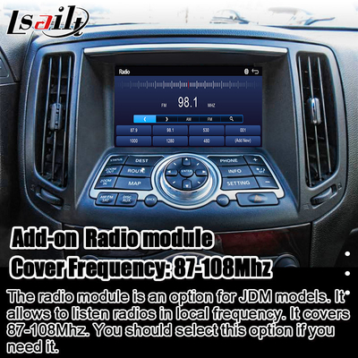 Interfaz multimedia de Nissan para 370GT, Skyline, Infiniti G37, Q40, Q60 Apoyo a YouTube, CarPlay, pantalla de reposacabezas