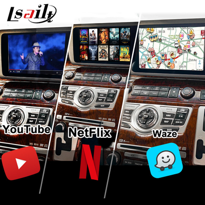 Lsailt 8G Modulo de infoentretenimiento inteligente Android para Nissan Elgrand E51 Serie 3 Soporte para CarPlay, YouTube, pantalla de reposacabezas