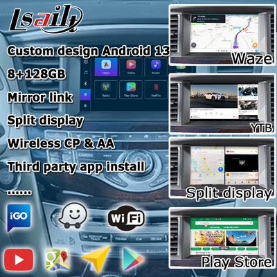 Interfaz Android 13 Carplay Caja Yandex Navi Para el sistema Infiniti QX60 / JX35 Qualcomm 8+128