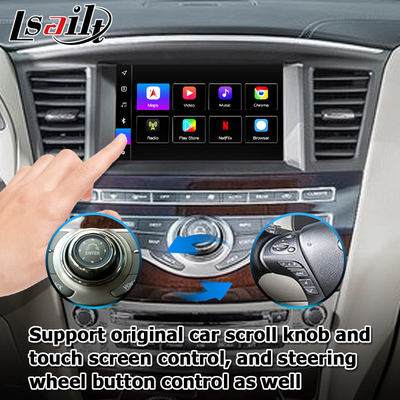 Interfaz Android 13 Carplay Caja Yandex Navi Para el sistema Infiniti QX60 / JX35 Qualcomm 8+128