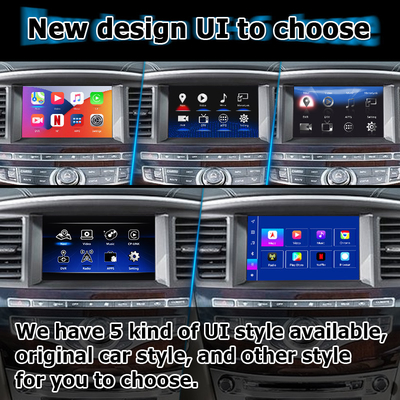 Interfaz Android 13 Carplay Caja Yandex Navi Para el sistema Infiniti QX60 / JX35 Qualcomm 8+128