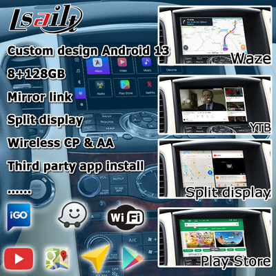 Infiniti QX50 / EX EX35 EX37 Coche android 13 Cuadro de interfaz del sistema con carplay Android auto Display Lsailt