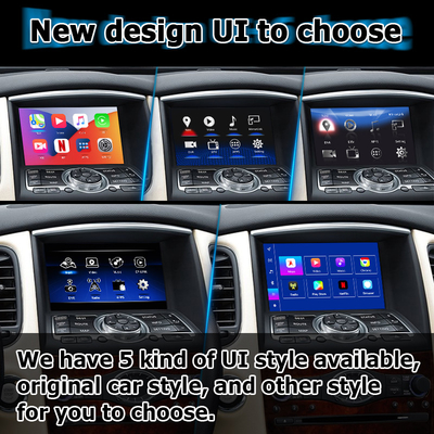 Infiniti QX50 / EX EX35 EX37 Coche android 13 Cuadro de interfaz del sistema con carplay Android auto Display Lsailt