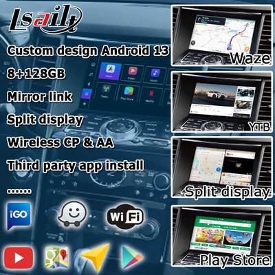 Android 13 Interfaz de video de navegación de automóviles soporte Waze / Youtube para Infiniti QX70 / FX50 FX35 FX37