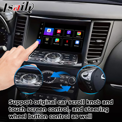 Android 13 Interfaz de video de navegación de automóviles soporte Waze / Youtube para Infiniti QX70 / FX50 FX35 FX37