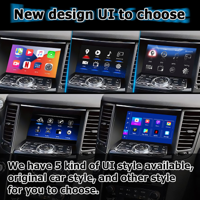 Android 13 Interfaz de video de navegación de automóviles soporte Waze / Youtube para Infiniti QX70 / FX50 FX35 FX37