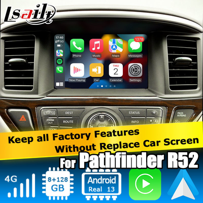 Nissan Pathfinder R52 Android 13 video Interfaz de juego de coche inalámbrico 8+128 base de Android