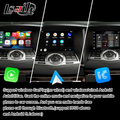 Interfaz de vídeo de CarPlay y Android para Nissan Maxima 09-15 Infiniti G37 con Google, YouTube y NetFlix