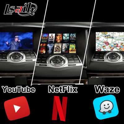 Interfaz de vídeo de CarPlay y Android para Nissan Maxima 09-15 Infiniti G37 con Google, YouTube y NetFlix