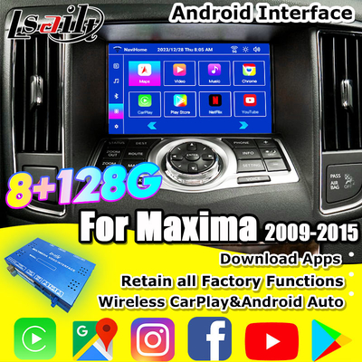 Interfaz de vídeo de CarPlay y Android para Nissan Maxima 09-15 Infiniti G37 con Google, YouTube y NetFlix