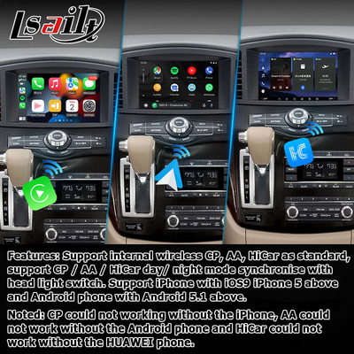 Interfaz de juego de automóviles inalámbrico de sistema Android 13 para Nissan Quest RE52 Elgrand E52 2011-2020
