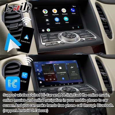 Lsailt 8G Modulo de infoentretenimiento Android para Infiniti EX QX50 2008-2017 Incluye CarPlay inalámbrico, YouTube, NetFlix