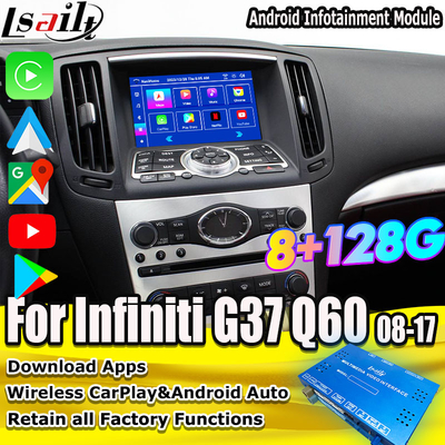 Modulo de infoentretenimiento Android 8G para Infiniti G35 G37 Q60 Q40 2008-2016 Incluye YouTube, Google Play por Lsailt