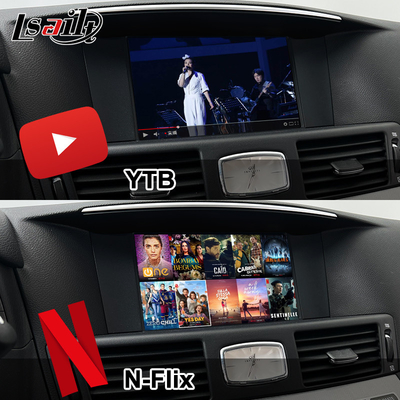 Interfaz multimedia 8G Qualcomm Android para Infiniti Q70 M45 M25 2010- CarPlay Box inalámbrico, Android Auto, NetFlix