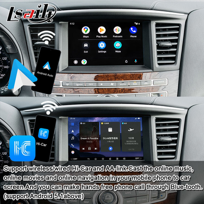 Lsailt 8G Interfaz multimedia Android para Infiniti QX60 JX35 2011-2020 CarPlay inalámbrico integrado, Android Auto