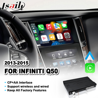 Interfaz de integración de Android Auto Carplay inalámbrica para el Infiniti Q50 2013-2015