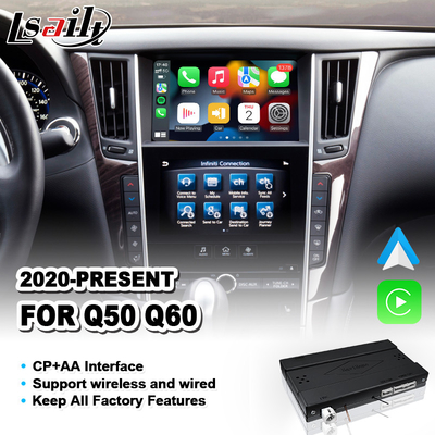 Lsailt CP + AA OEM Integración Interfaz Carplay para el 2020-2023 Infiniti Q50