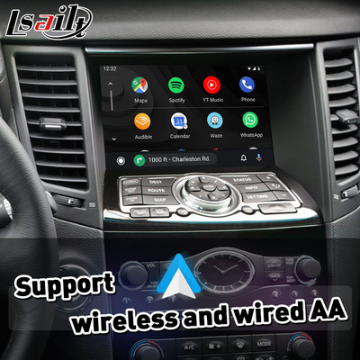 Lsailt Wireless Android Auto Mirrorlink Interfaz de Carplay para el Infiniti QX70 para el 2013-2017