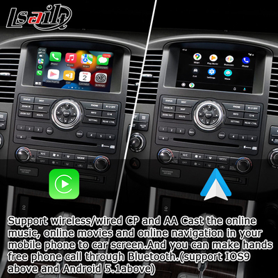 Integración OEM Interfaz Apple CarPlay inalámbrica para Navara D40 Nissan Pathfinder R51 2010-2016 Android Auto,Plug and Play, Mirror Link