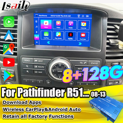 Lsailt OEM Integración de Android Interfaz de vídeo multimedia para Pathfinder R51 Nissan Navara D40 CarPlay y Android Auto Retrofit