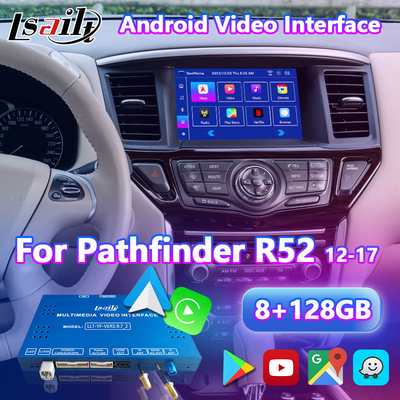 Interfaz de video Android Lsailt para Nissan Pathfinder R52 con Carplay inalámbrico Android Auto