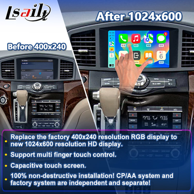Lsailt 8 pulgadas Android Multimedia Interfaz de pantalla de Carplay para 2011-2017 Nissan Quest E52
