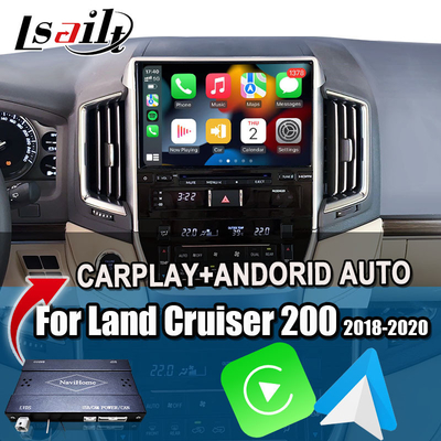 Interfaz CarPlay inalámbrica para Toyota Land Cruiser 200 GX-R,VX-R 2018-2021 Unidad central de Fujitsu con Android Auto, Sistema Linux