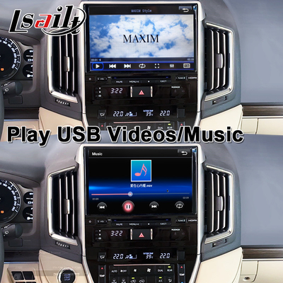 Interfaz CarPlay inalámbrica para Toyota Land Cruiser 200 GX-R,VX-R 2018-2021 Unidad central de Fujitsu con Android Auto, Sistema Linux