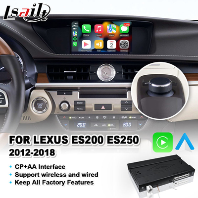 Interfaz inalámbrica Android Auto Carplay para 2012-2018 Lexus ES250 ES200 ES350 ES300h ES 250 200 Control de botón