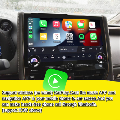 Android 13 Interfaz multimedia Android para Toyota Alphard 40 Serie 2023-2024 Harrier, soporte de Vellfire YouTube, NetFlix, Google Play, cámaras panorámicas 360