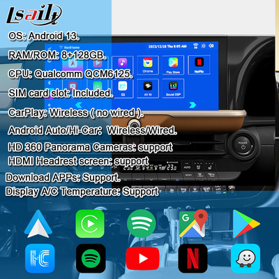 Interfaz multimedia Android 13 para Toyota Crown 2023-2024 Modulo de infoentretenimiento de atletas de Royal Majesta
