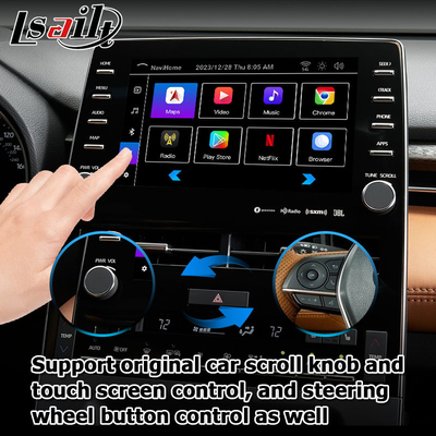 El interfaz video del interfaz video carplay auto de Android de 8 pulgadas para el avalon de toyota toca el presente 3 2018