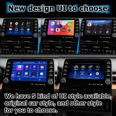 El interfaz video del interfaz video carplay auto de Android de 8 pulgadas para el avalon de toyota toca el presente 3 2018