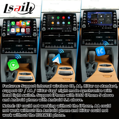El interfaz video del interfaz video carplay auto de Android de 8 pulgadas para el avalon de toyota toca el presente 3 2018