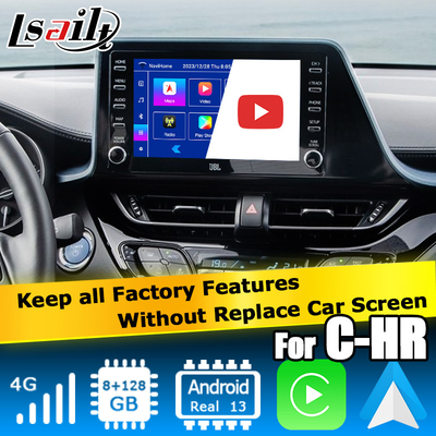 Toyota C-HR CHR Android 13 interfaz multimedia con juego automático de Android inalámbrico