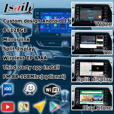 Interfaz multimedia Android 13 para Toyota C-HR CHR con Android Auto y CarPlay