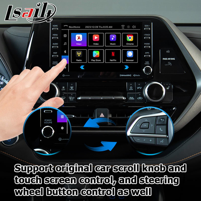 Interfaz de vídeo de coche carplay inalámbrico Android auto Android 13 TOYOTA Highlander