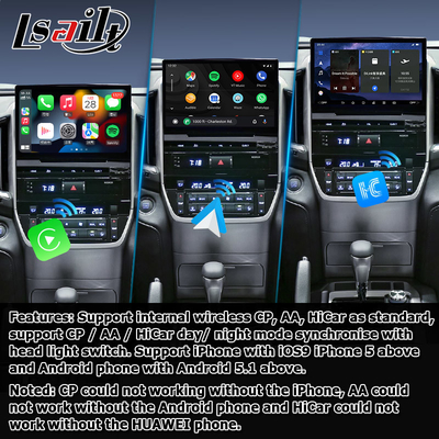 Car Android 13 caja de navegación para Toyota LC200 GXR Fujitsu unidad Carplay waze youtube vista trasera etc