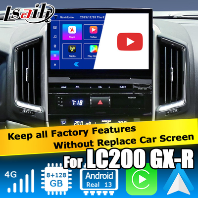 Car Android 13 caja de navegación para Toyota LC200 GXR Fujitsu unidad Carplay waze youtube vista trasera etc