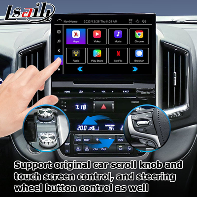 Car Android 13 caja de navegación para Toyota LC200 GXR Fujitsu unidad Carplay waze youtube vista trasera etc