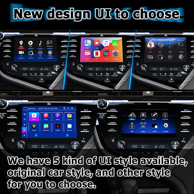 Interfaz video auto Toyota Camry Bluetooth Wifi USB de Carplay Android de la pantalla táctil