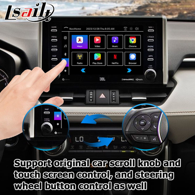 8+128GB Android 13 Interfaz de Android Carplay para Toyoat RAV4 2019 para presentar el Touch N Go 3