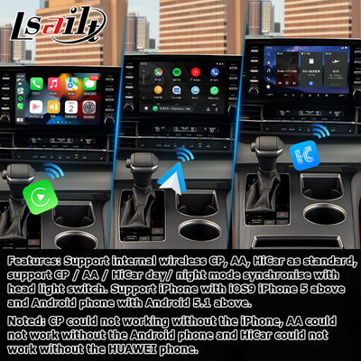 Interfaz de video multimedia de automóviles Interfaz de reproducción automática de automóviles Android Para TOYOTA Sienna