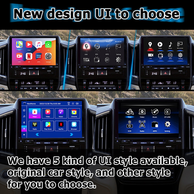 Interfaz de vídeo Android 13 para Toyota Land Cruiser LC200 GXR con vista trasera WiFi carplay android auto